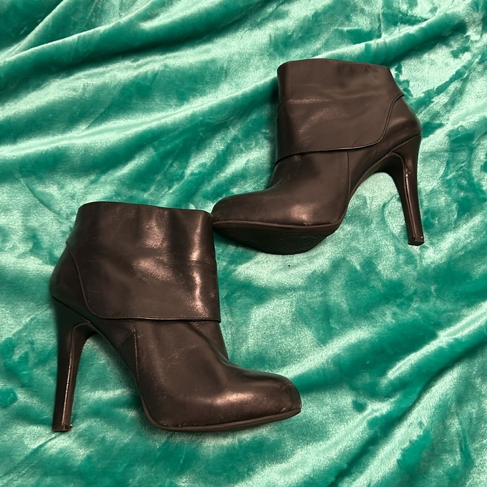 Jessica Simpson ADDEY Platform Ankle Boot Heel SLATER black SZ 8.5